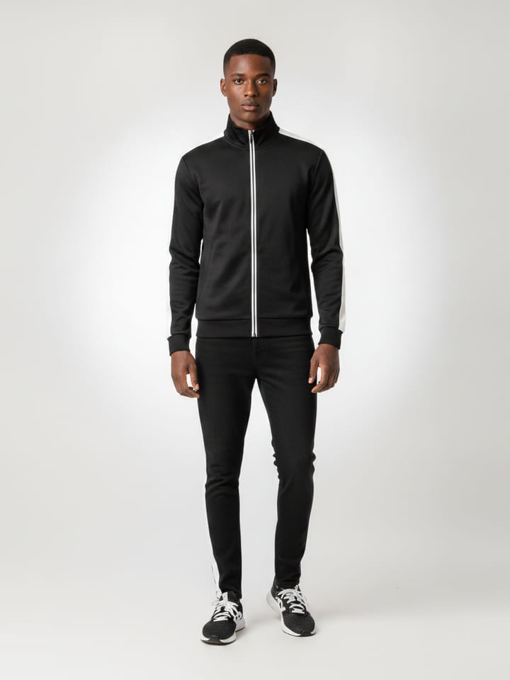 Model wearing the Track Set outfit